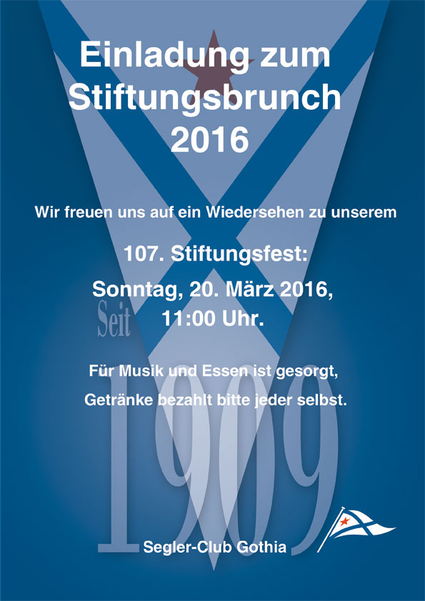 Einladung Stiftungsfest 2016