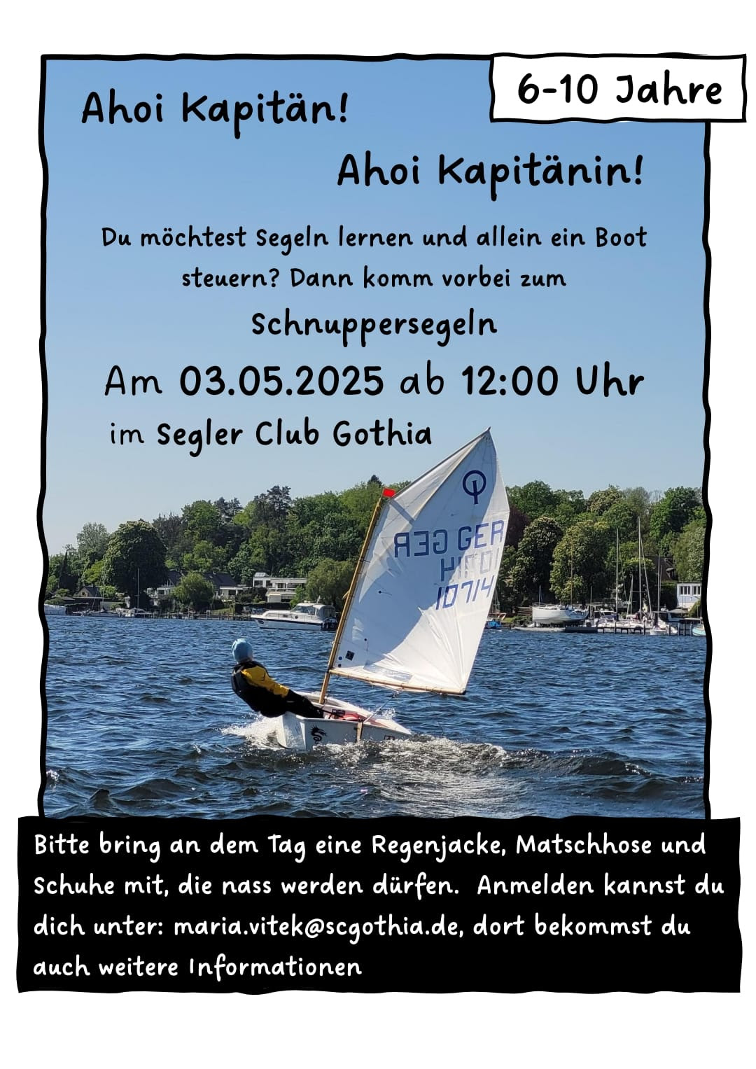 Schnuppersegeln Poster